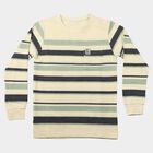 Boys' Light Green Round Neck Regular T-Shirt, Light Green, small