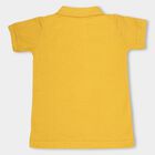Boys Bright Yellow Polo Neck Casual T-Shirt, Yellow, small image number null