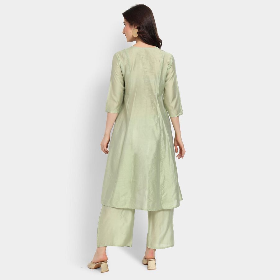 Ladies' Kurta Pyjama Set with Dupatta, Light Green, large image number null