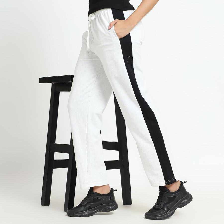 Ladies' Track Pants, Ecru Melange, large image number null