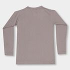 Boys' Light Grey Round Neck Casual Full Sleeve T-Shirt, Light Grey, small image number null