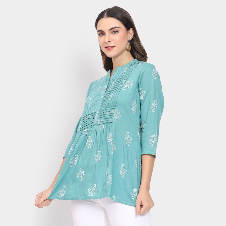 Ladies' Kurta , Teal Blue, large image number null