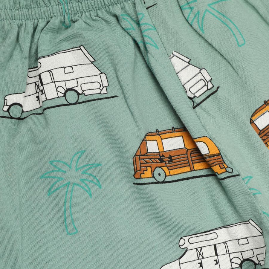 Boys' 100% Cotton Suit Night , हल्का हरा, large image number null