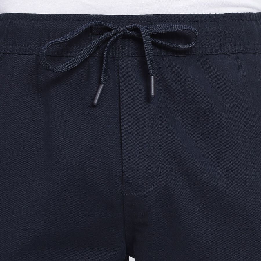 Men's Slim Fit Casual Trousers, नेवी ब्लू, large image number null