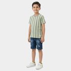 Boys Grey Crew Neck Casual Boys T-Shirt, हल्का ग्रे, small