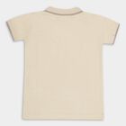 Boys' 100% Cotton Half Sleeves T-Shirt, Beige, small image number null