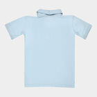 सॉलिड टी-शर्ट, हल्का नीला, small image number null