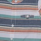 Infants Orange Cotton Half Sleeve Round Neck Casual Shirt, Orange, small