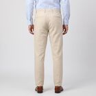 Men's Off White Slim Fit Chino Trousers, Off White, small