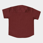 Boys Cotton Casual Shirt, Maroon, small image number null