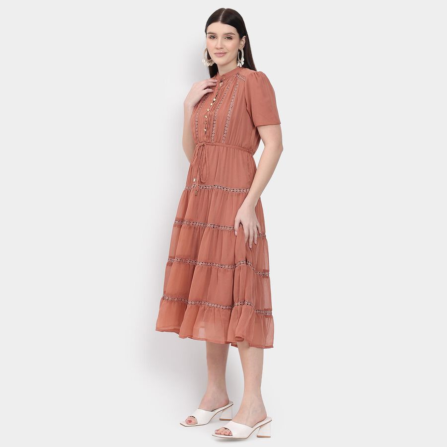 Ladies' Dress , गुलाबी, large