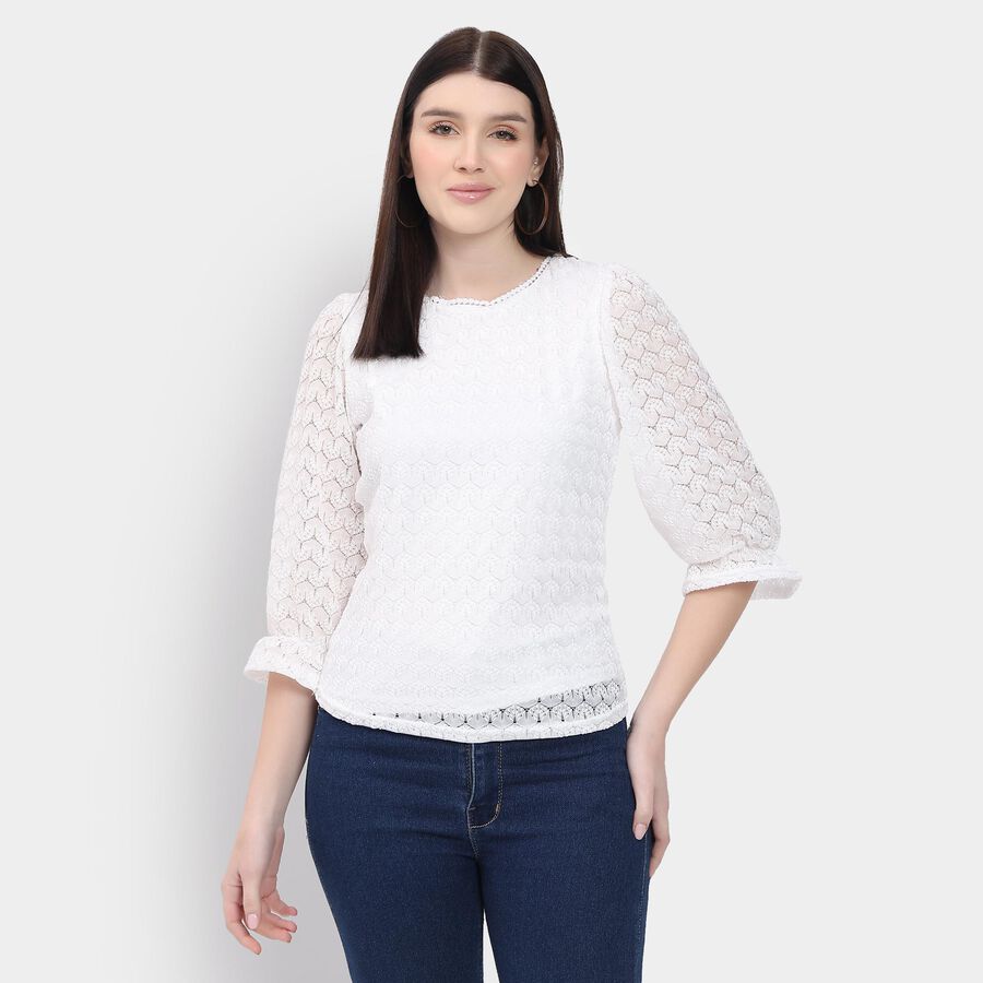 Ladies' Top , Off White, large