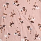 Boys Beige Cotton Round Neck Printed Baba Suit, Beige, small