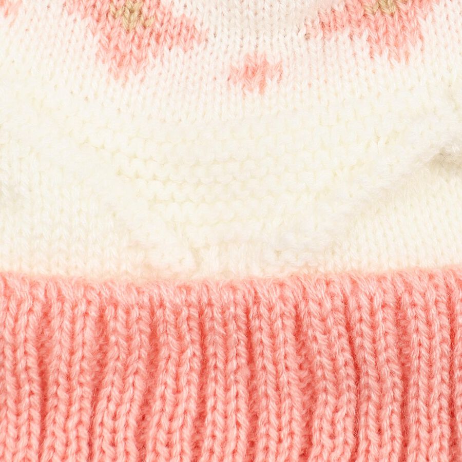 Infants' Winter Cap, Off White, large image number null