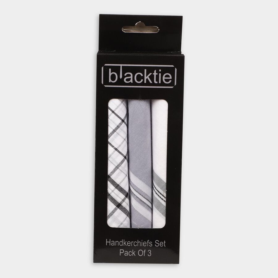 Men's Hanky , गहरा ग्रे, large image number null