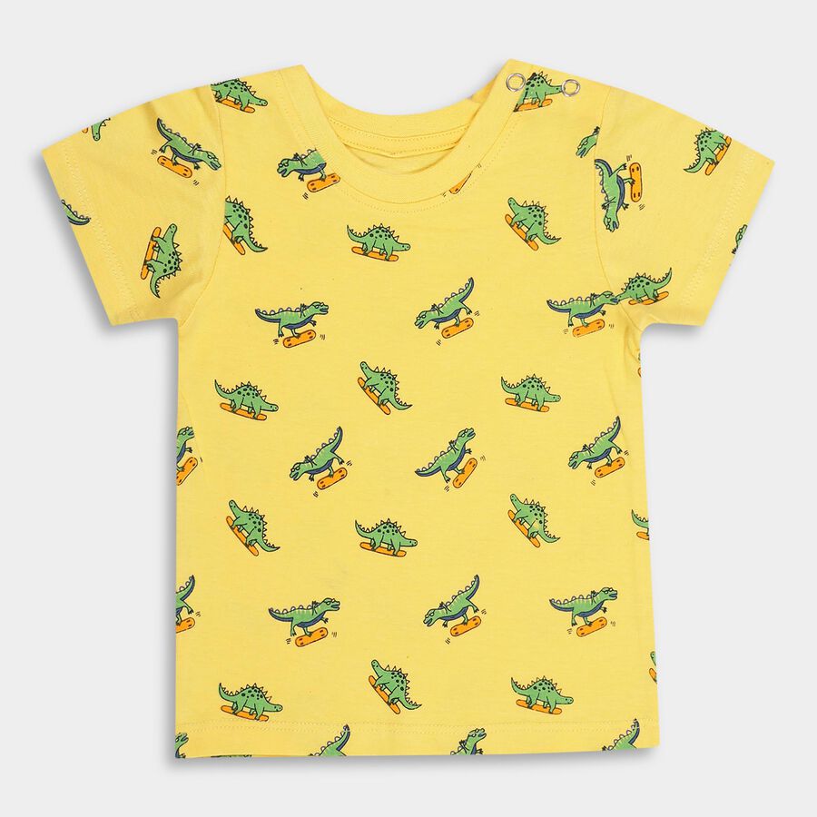 Infants' 100% Cotton T-Shirt, Mid Blue, large