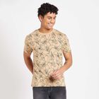 Round Neck T-Shirt, Beige, small image number null