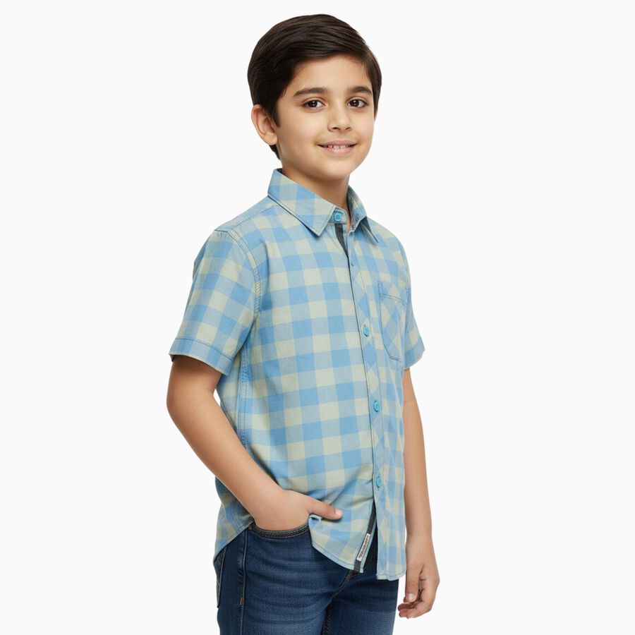 Boys' Casual Shirt, हल्का नीला, large image number null