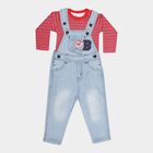 Infants Cotton Stripes Baba Suit, Red, small image number null