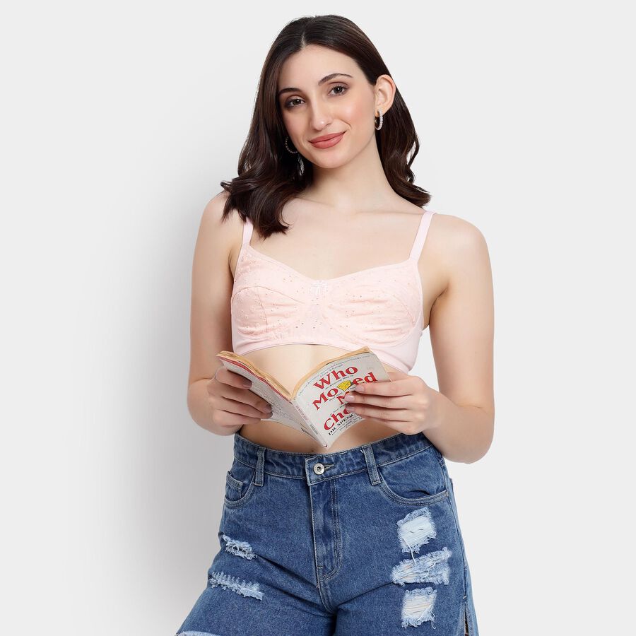 Ladies' Bra , पीच, large image number null