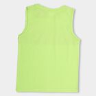 Boys' Bright Lime Green Round Neck Sleeveless T-Shirt, Light Green, small image number null