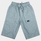 Boys' Light Blue Relaxed Fit Cargo Style Jamaican Shorts, Light Blue, small