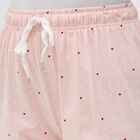 Women's Light Pink Relaxed Fit Cotton Blend Pyjama, हल्का गुलाबी, small