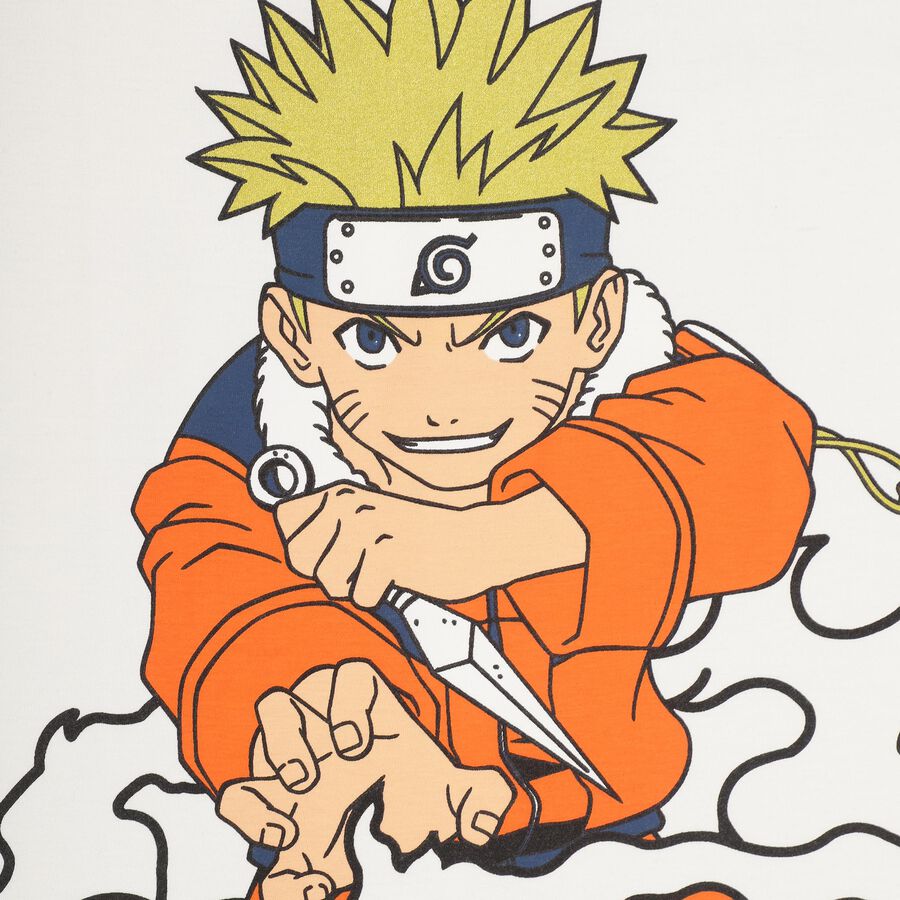 Boys' Off-White Cotton Round Neck Casual T-Shirt, Off White, large