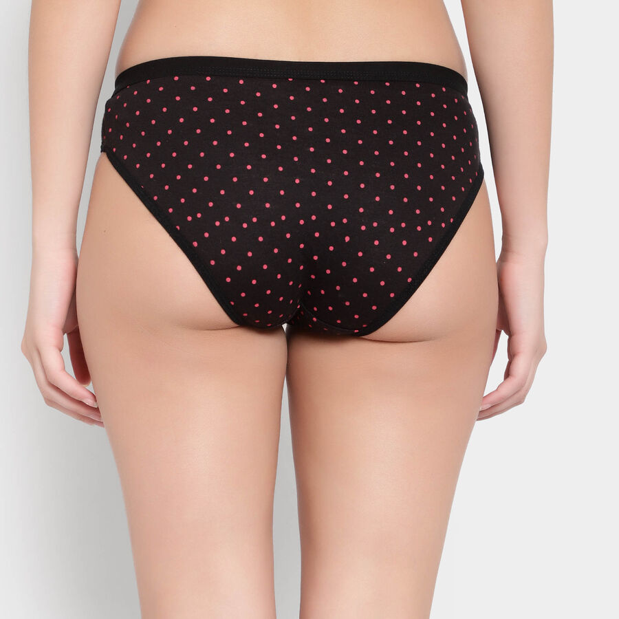 Cotton Printed Panty, Black, large image number null
