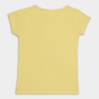 Girls' 100% Cotton T-Shirt , पीला, small image number null