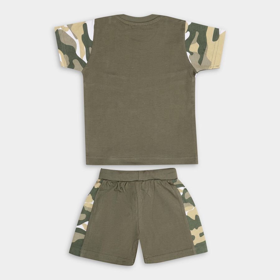 Infant Boys' 100% Cotton Baba Suit, Olive, large