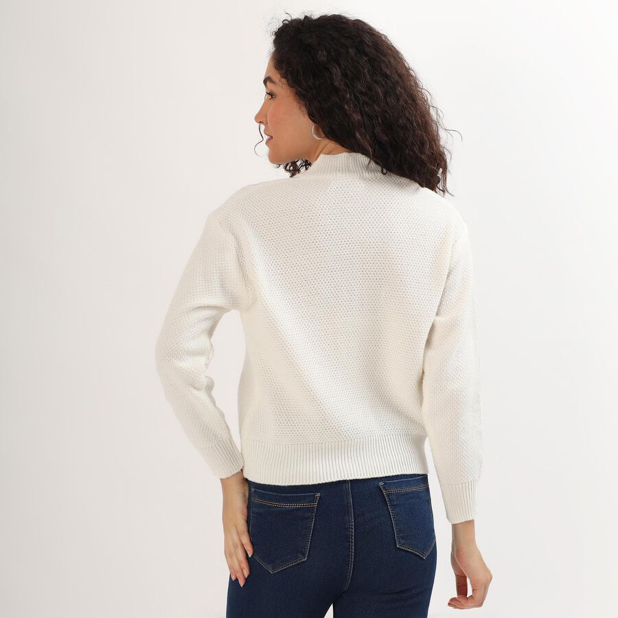 Ladies' Cardigan, White, large image number null