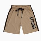 Boys' Cotton Blend Bermuda Shorts, Beige, small