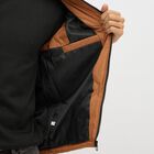 Men's Brown High Neck Sleeveless Puffer Jacket, Brown, small image number null