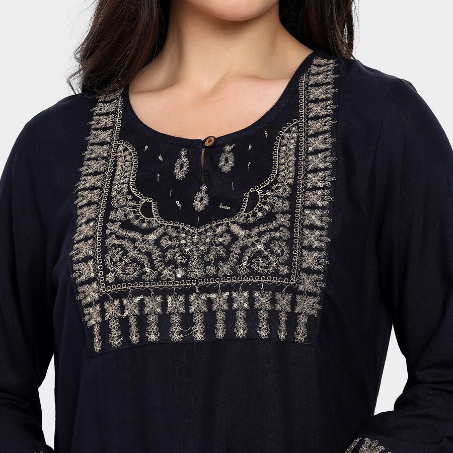 Ladies' Kurta, Navy Blue, large image number null