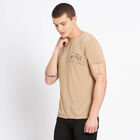 Round Neck T-Shirt, Beige, small image number null