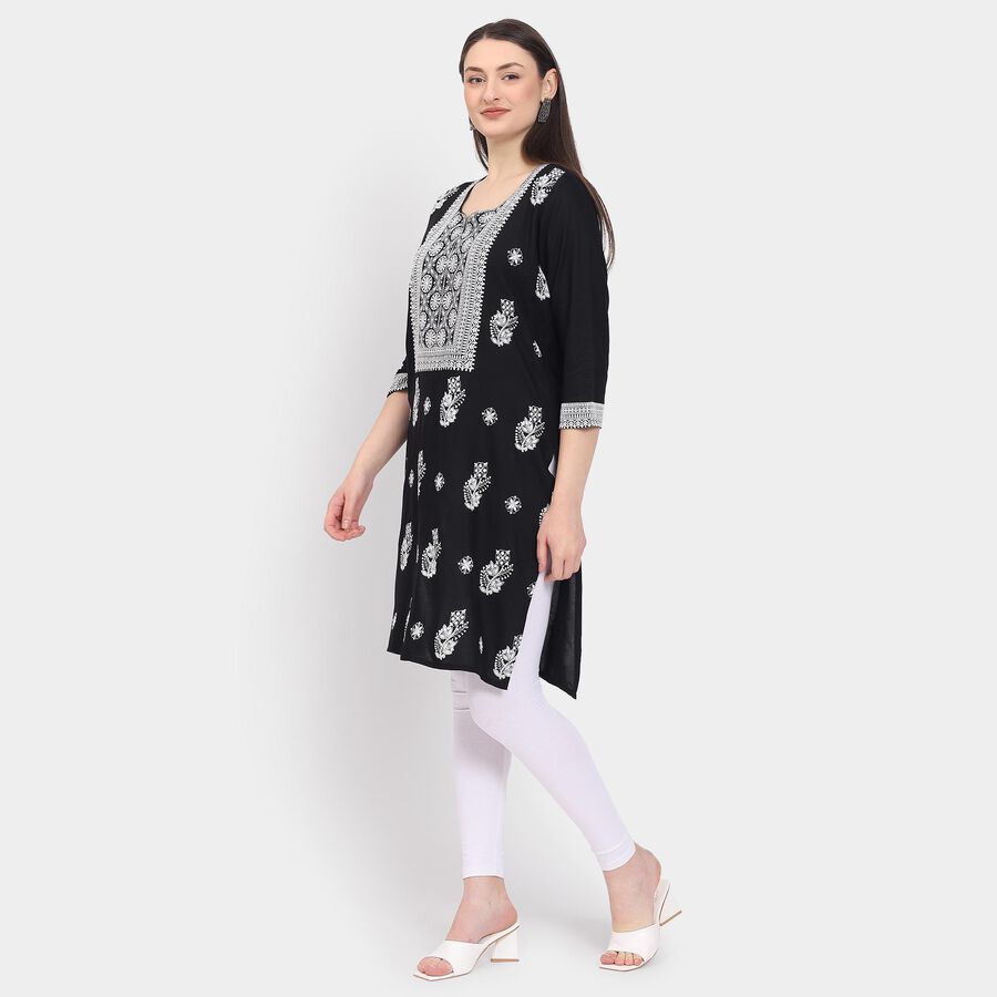 Ladies' Kurta, Black, large image number null