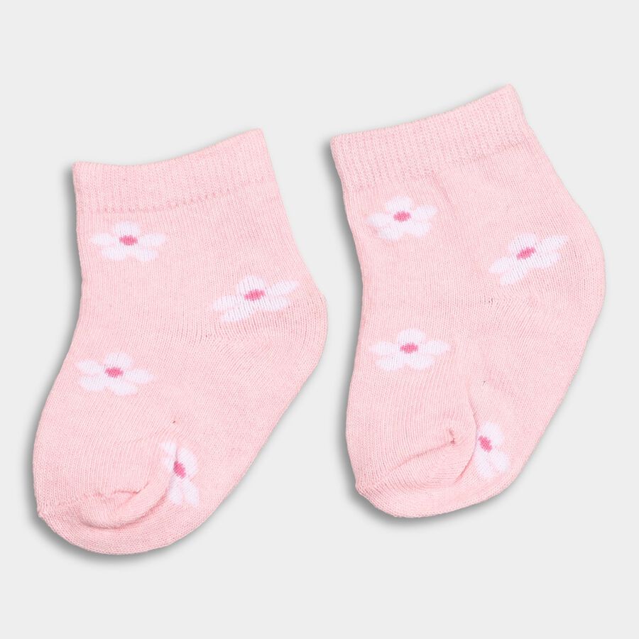 Infant's Socks (Pack of 3), Pink, large