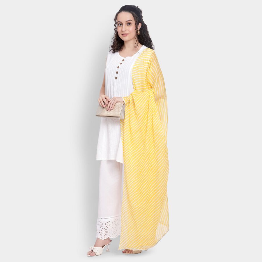 Ladies' Dupatta , पीला, large image number null