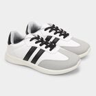 Men's Lace-Up Casual Shoes, White, small image number null