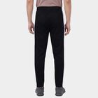 Men's Black Slim Fit Cuffed Track Pants, Black, small