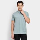 Men's 100% Cotton Collared Half Sleeves T-Shirt, Light Green, small image number null