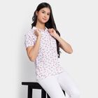 Ladies' Cotton Polo T-Shirt, ऑफ व्हाइट, small image number null