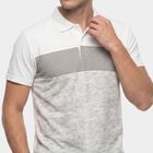 Men's White Round Neck Regular Drifit T-Shirt, सफ़ेद, small