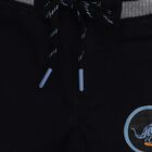 Boys' Cotton Regular Fit Trousers, Navy Blue, small