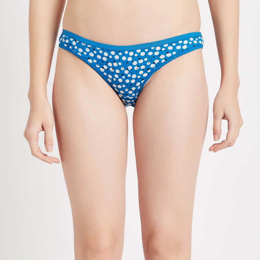 Cotton Printed Panty, Royal Blue, large image number null