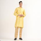 Men's Kurta Pyjama, पीला, small image number null