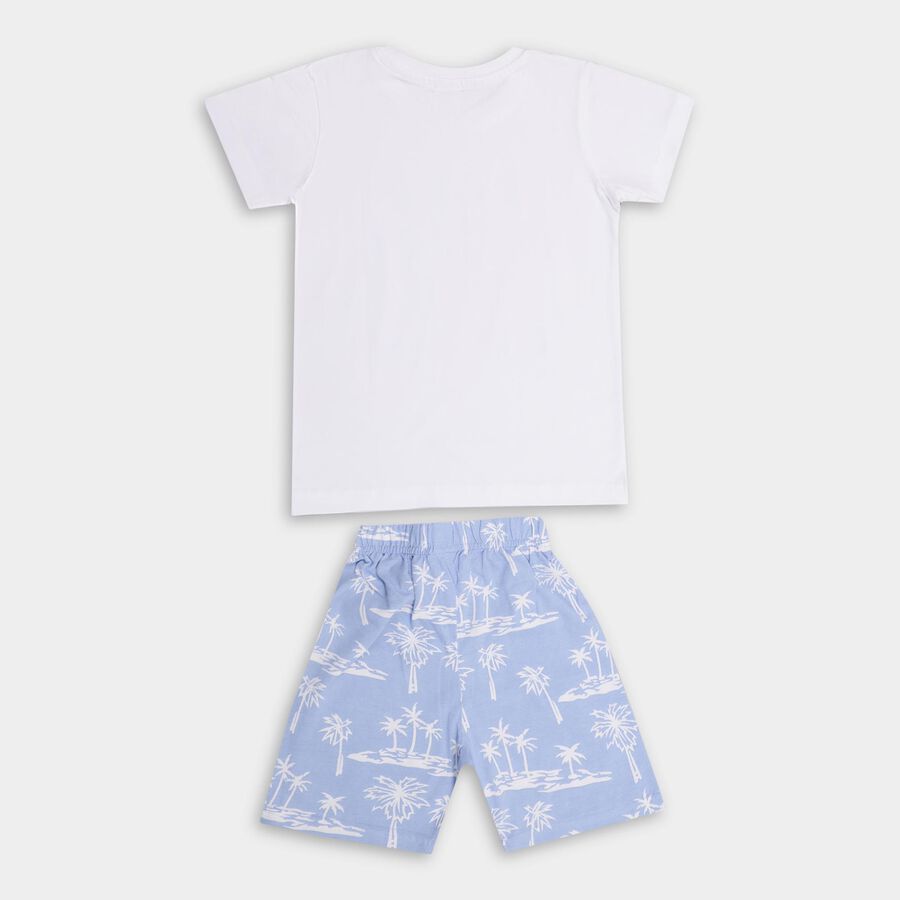 Boys' 100% Cotton Knit Baba Suit , सफ़ेद, large image number null