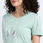 Ladies' Round Neck T-Shirt , हल्का हरा, small image number null