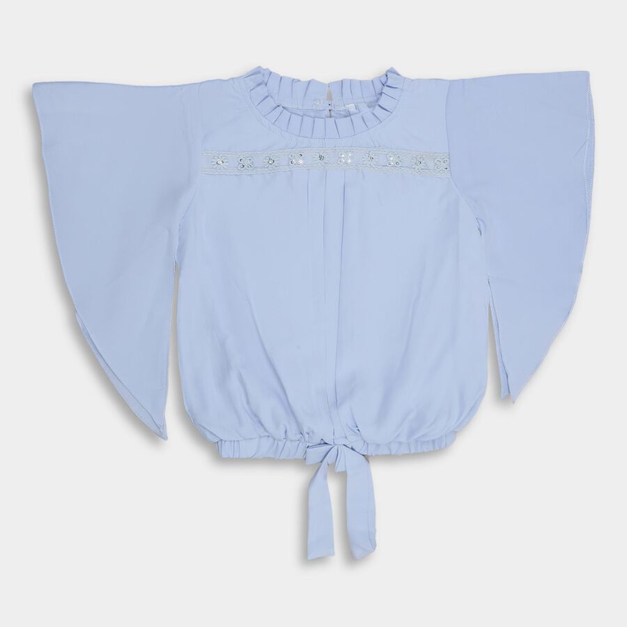 Girls' T-Shirt , Light Blue, large